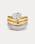 Marais Wave Ring Set - Gold