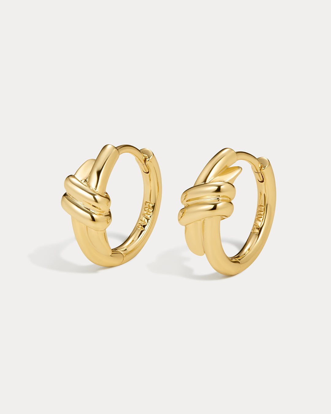 Margaux Knot Hoops - Gold