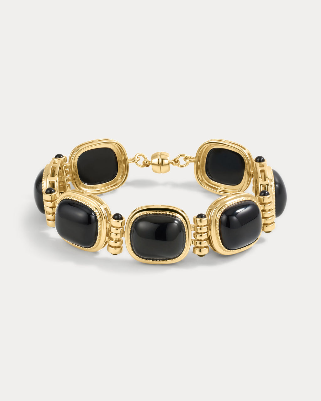 Midnight Mesa Beaded Bracelet - Gold