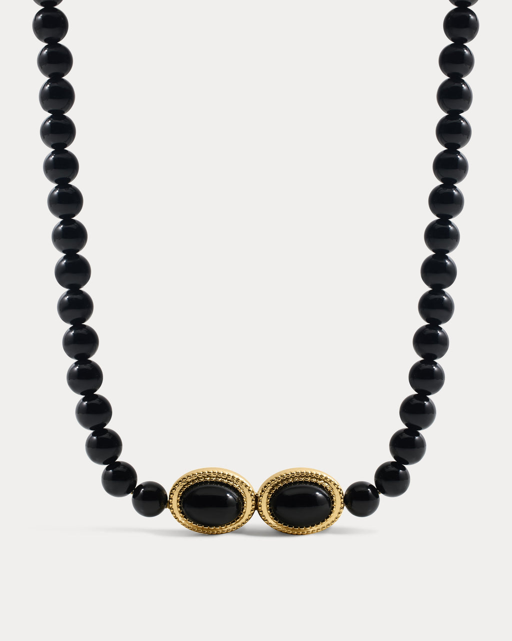 Midnight Mesa Beaded Necklace - Gold