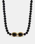 Midnight Mesa Beaded Necklace - Gold