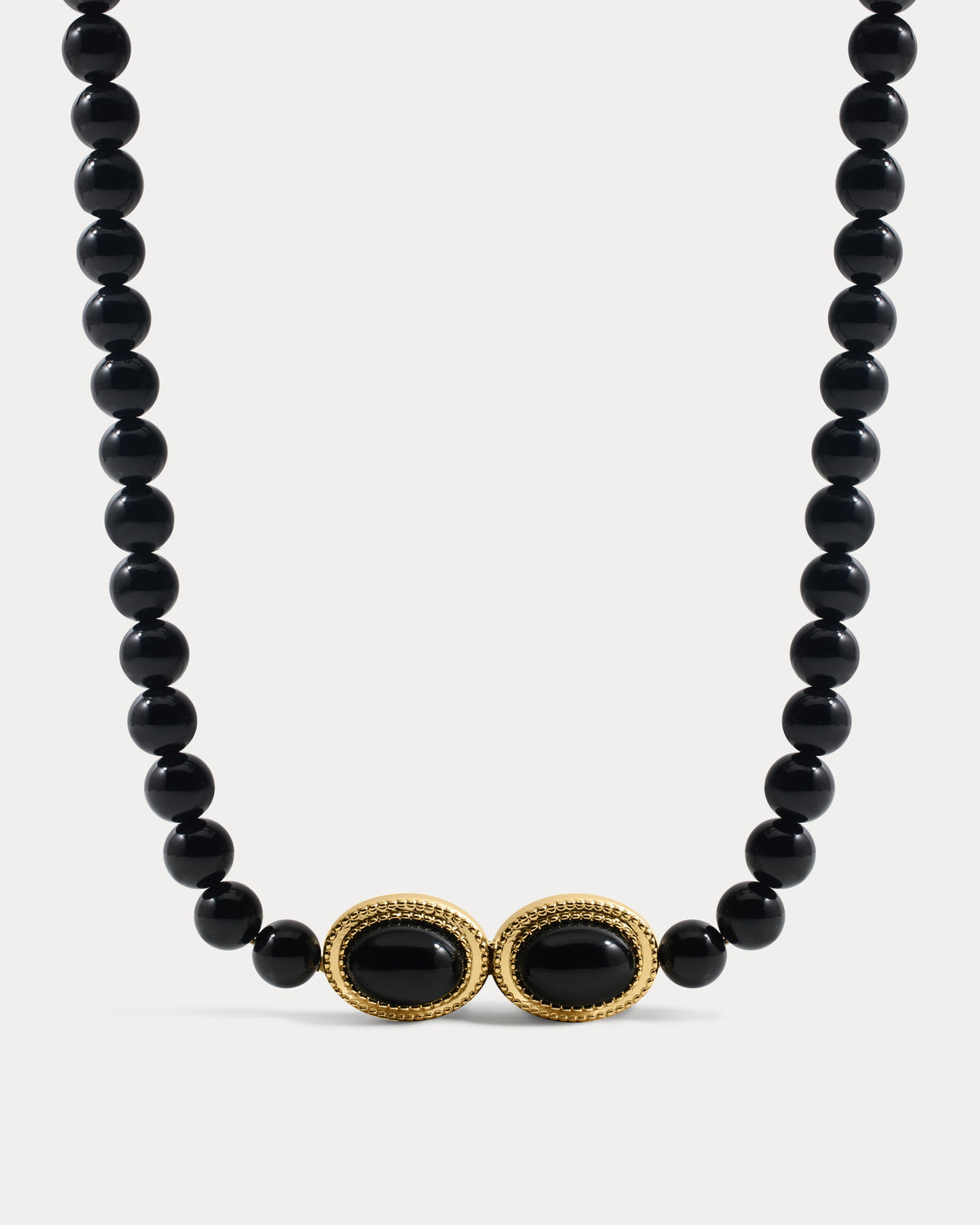 Midnight Mesa Beaded Necklace - Gold