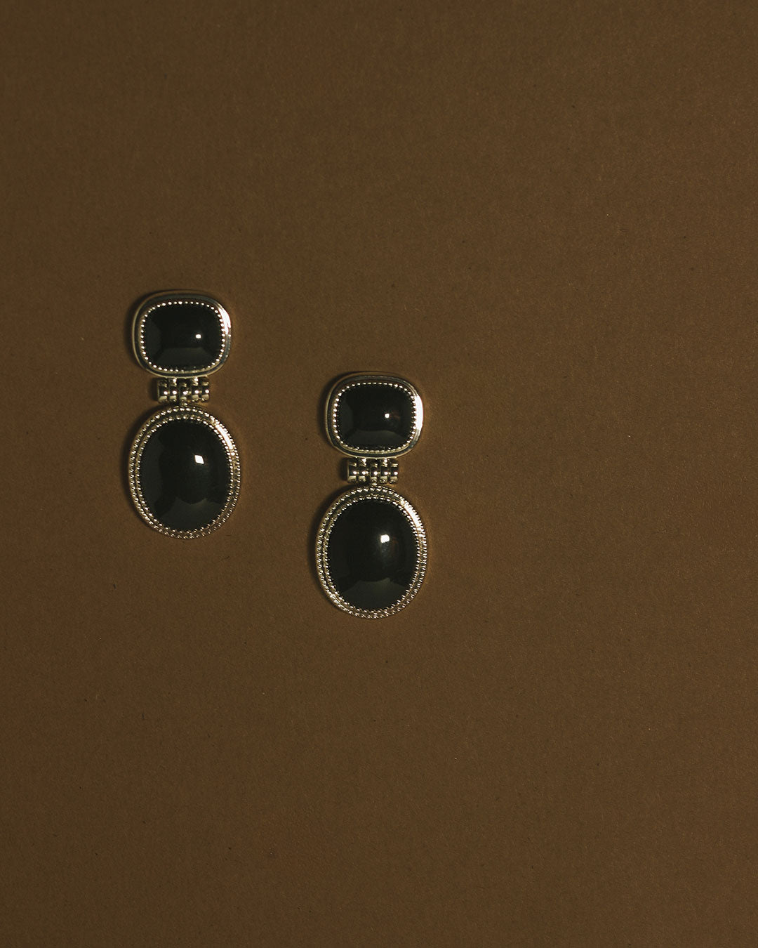 Midnight Mesa Drop Studs - Gold - Earrings — alternate view