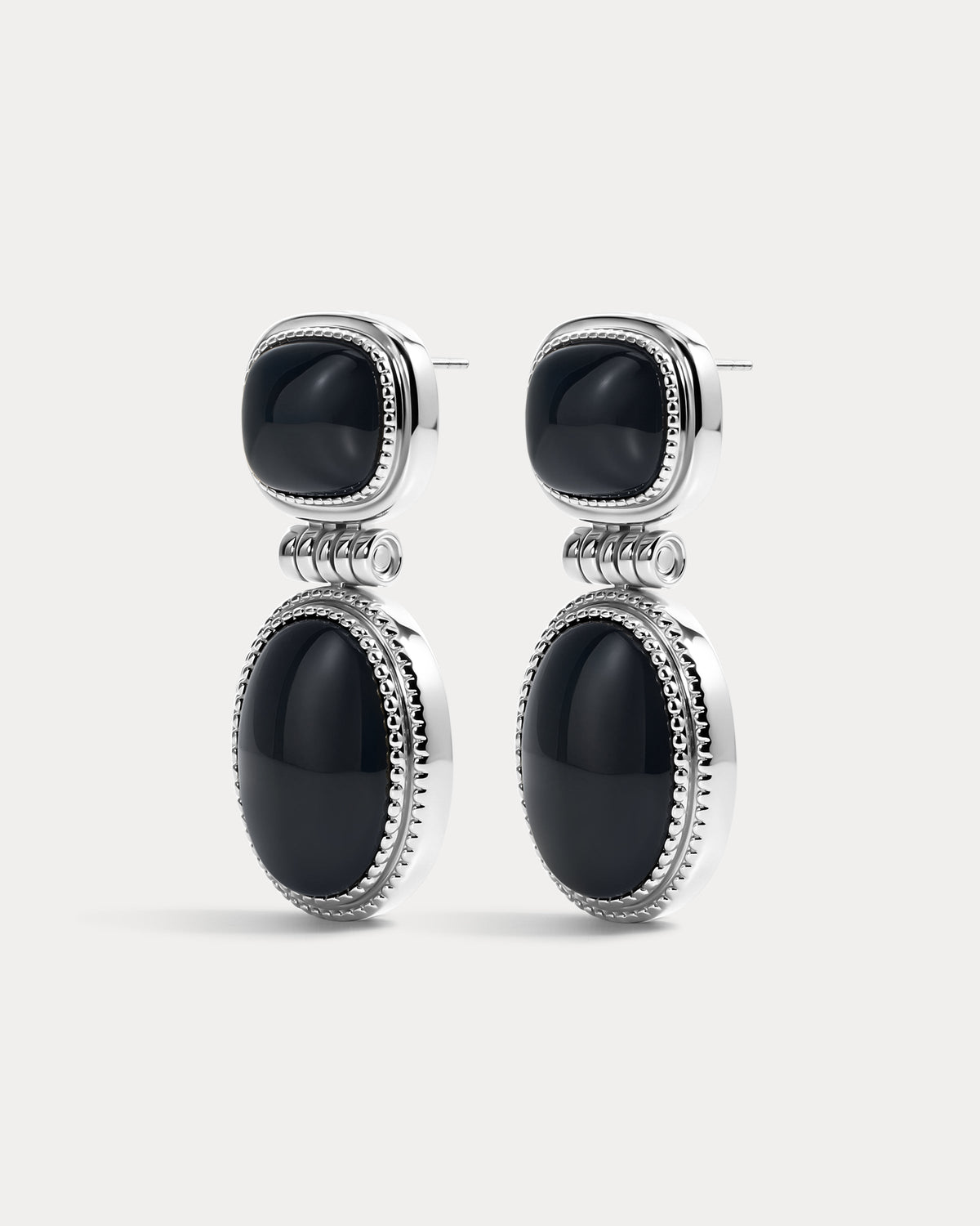 Midnight Mesa Drop Studs - Silver - Earrings