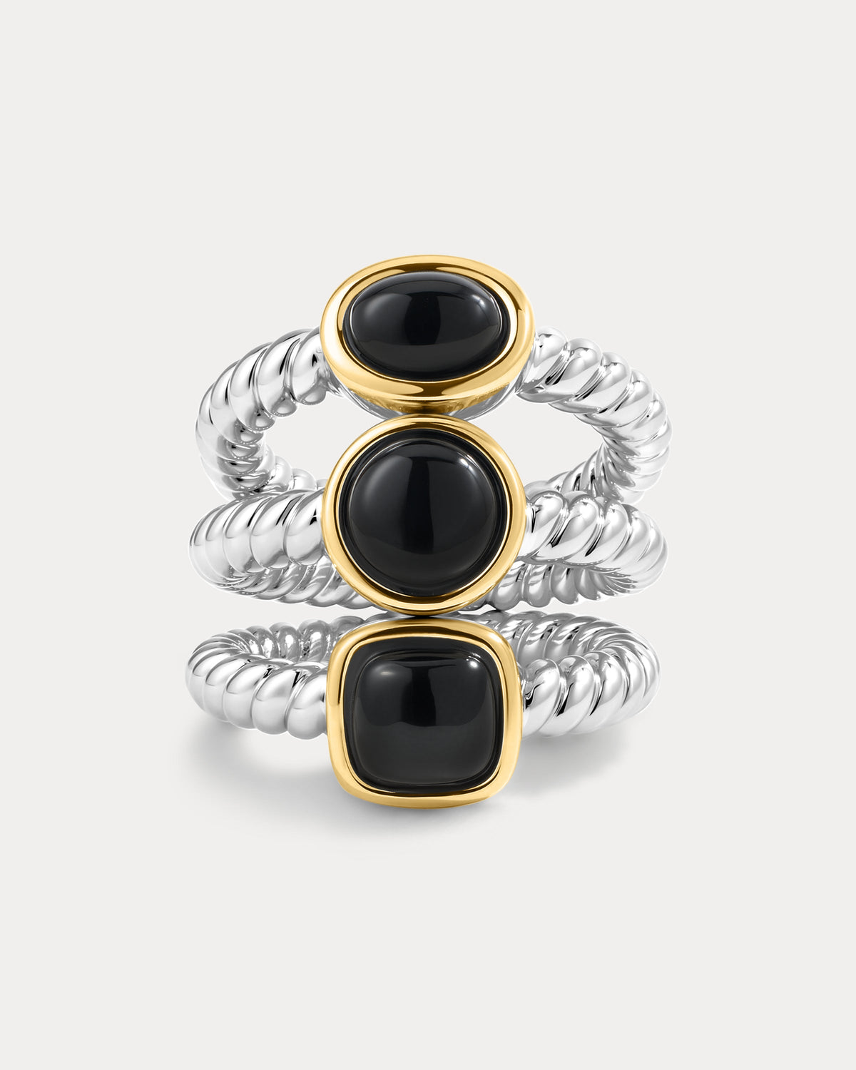 Midnight Mesa Ring Set - Silver
