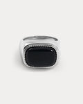 Midnight Mesa Signet Ring - Silver