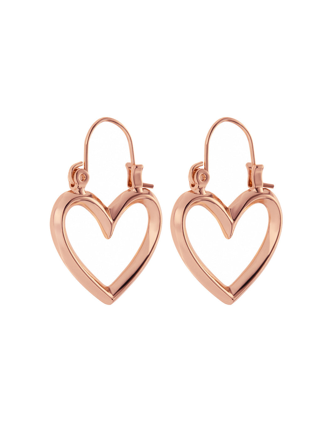 Mini Heartbreaker Hoops - Rose Gold