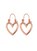 Mini Heartbreaker Hoops - Rose Gold