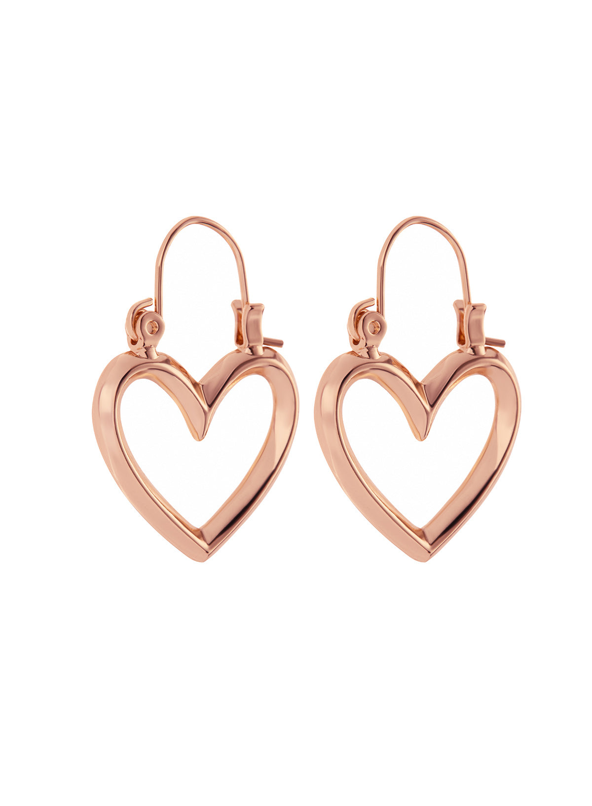 Mini Heartbreaker Hoops - Rose Gold