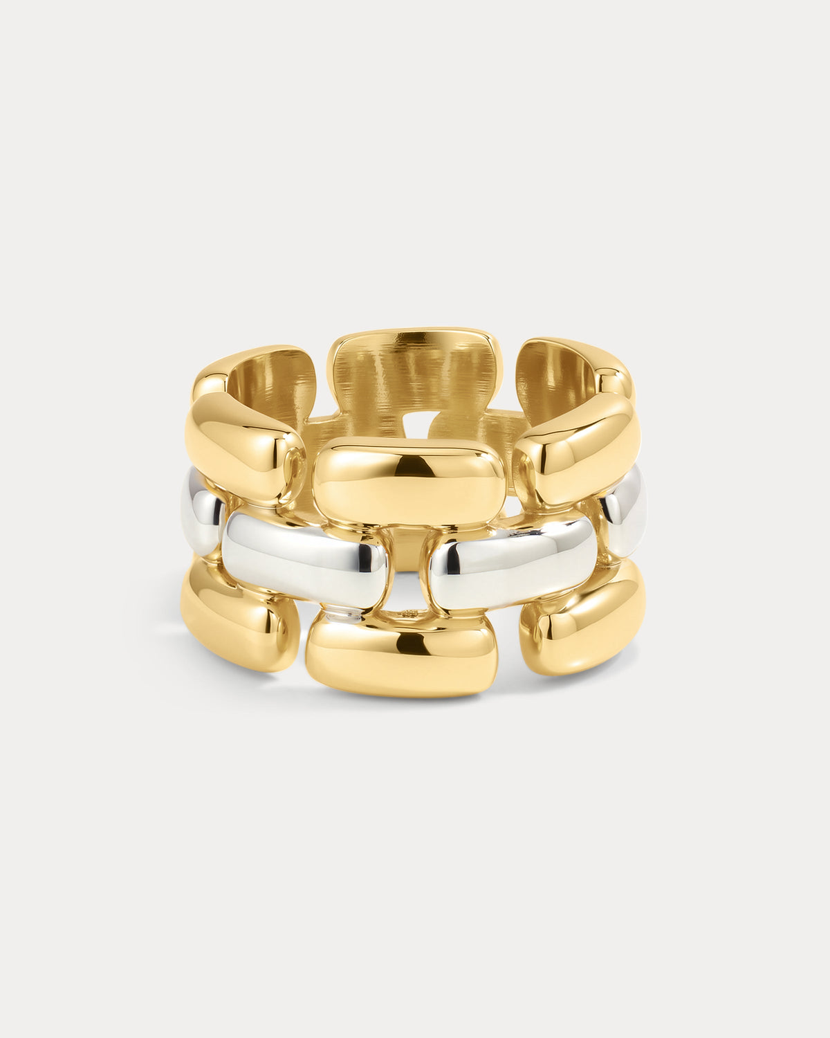 Noir Link Ring - Gold