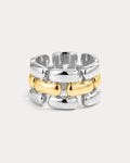 Noir Link Ring - Silver
