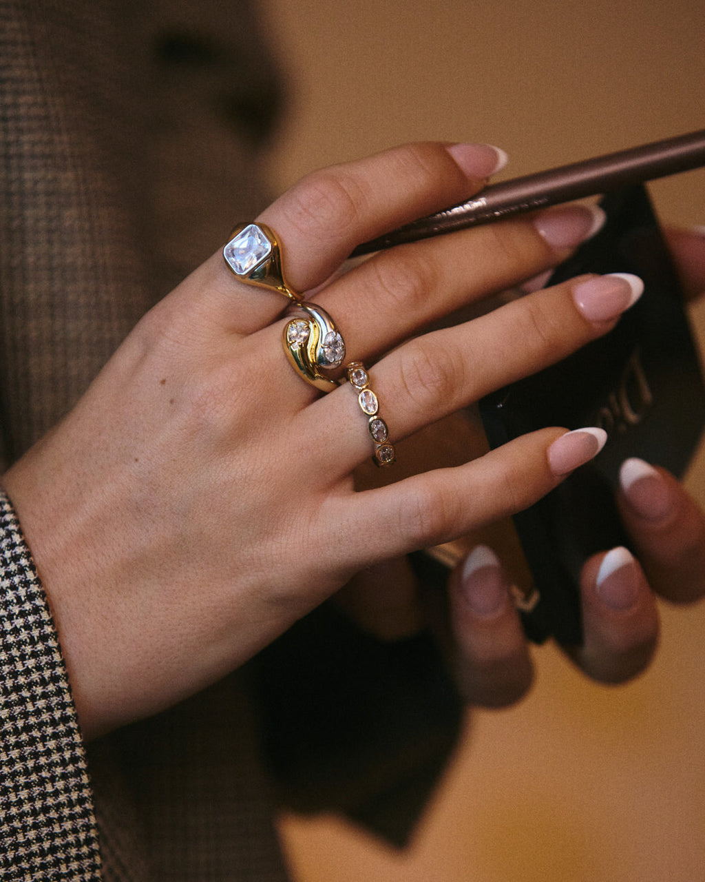 Palais Statement Ring - Silver — another angle