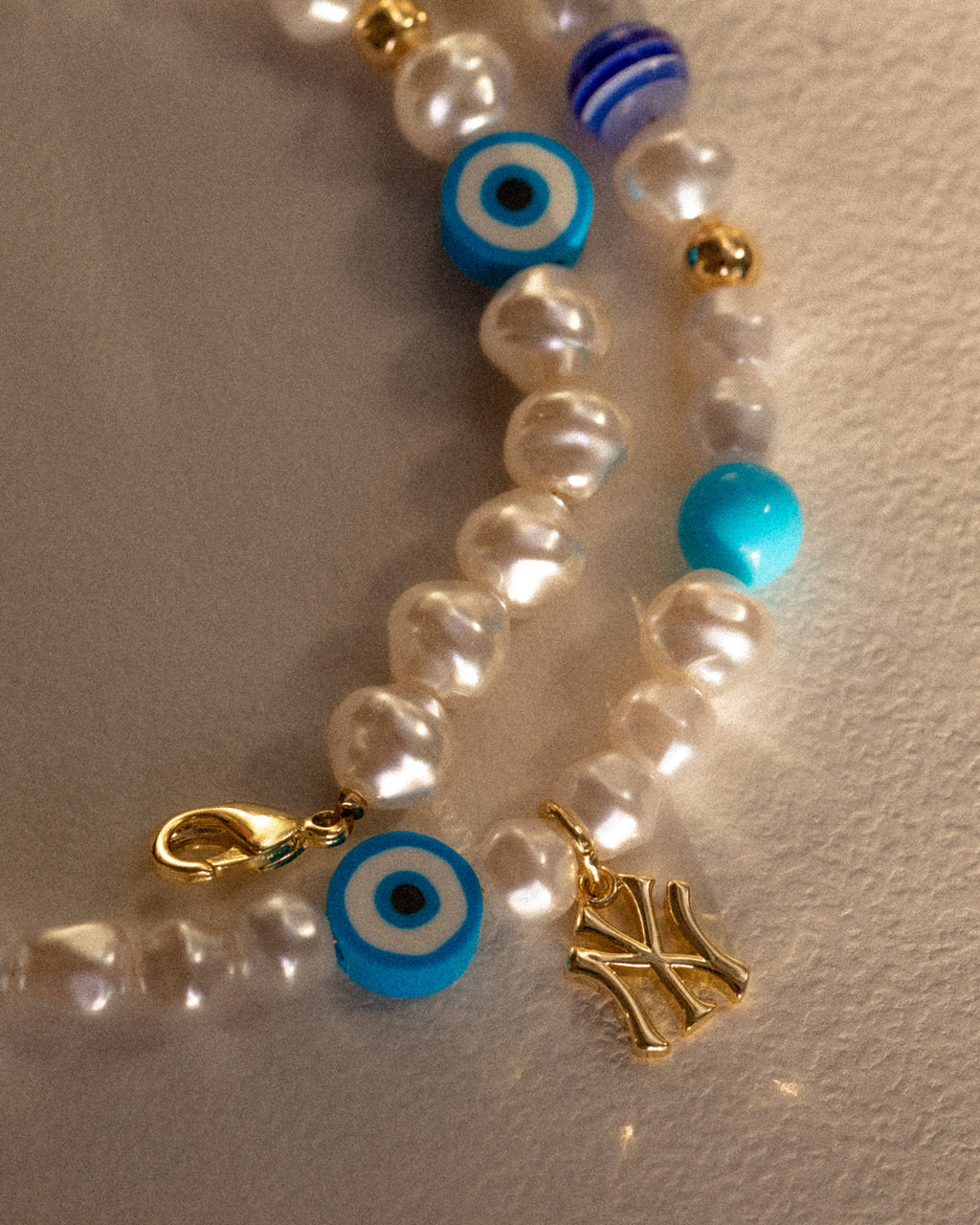 MLB Pearl Charm Necklace — alternate view
