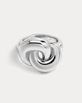 Solstice Knot Ring - Silver