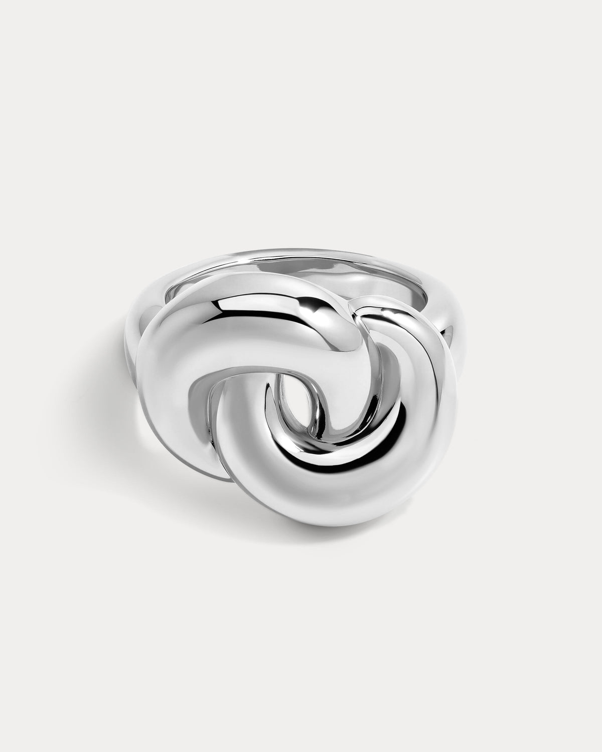 Solstice Knot Ring - Silver