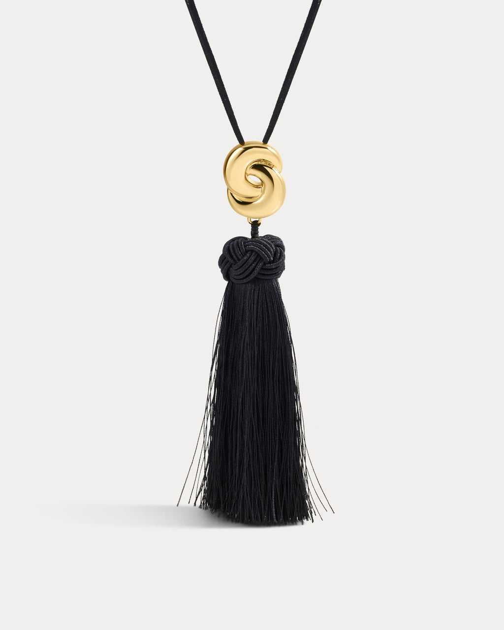 Solstice Knot Tassel Necklace - Gold