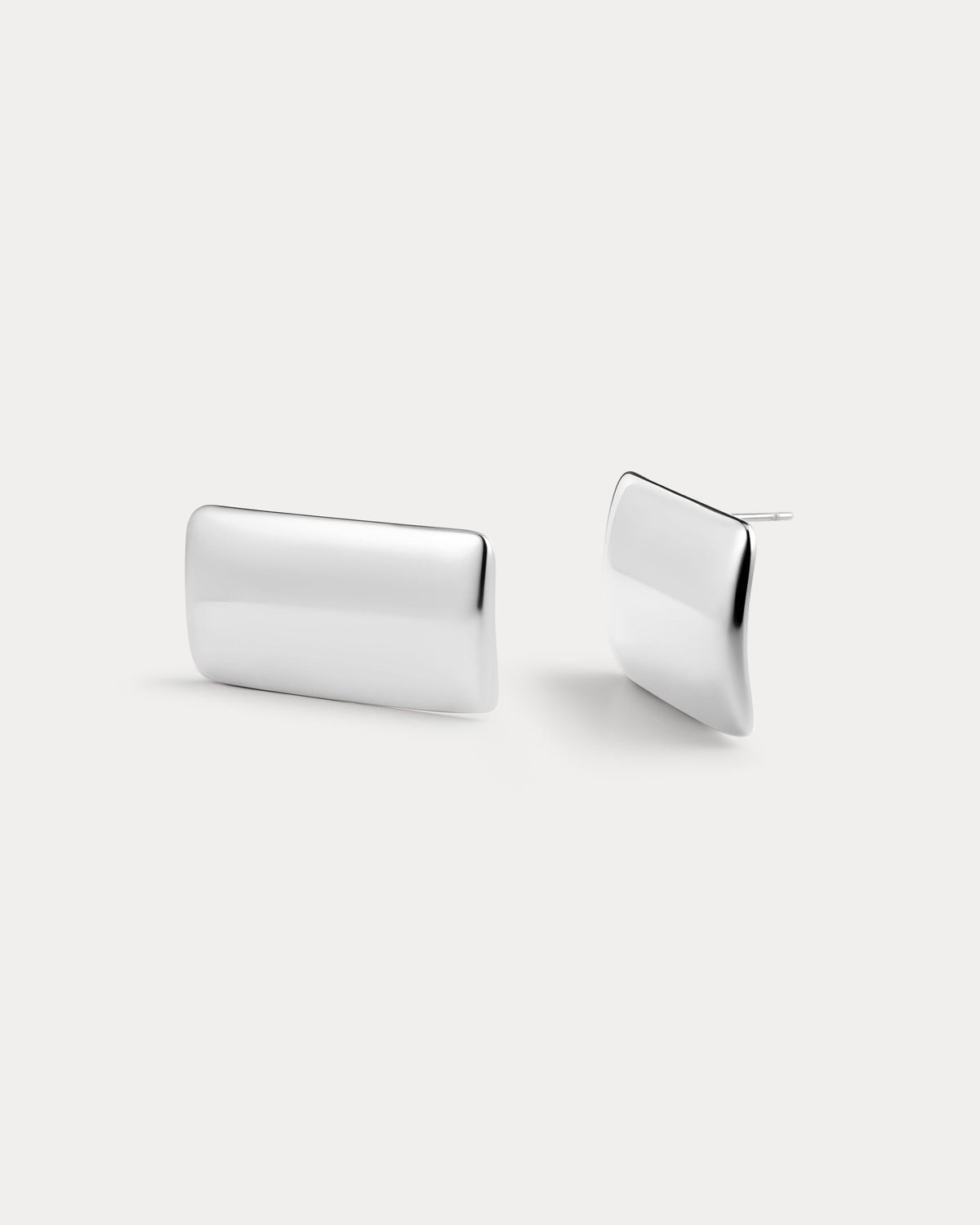 Solstice Metal Studs - Silver - Earrings — detail view