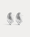 Sundown Statement Studs - Silver - Earrings