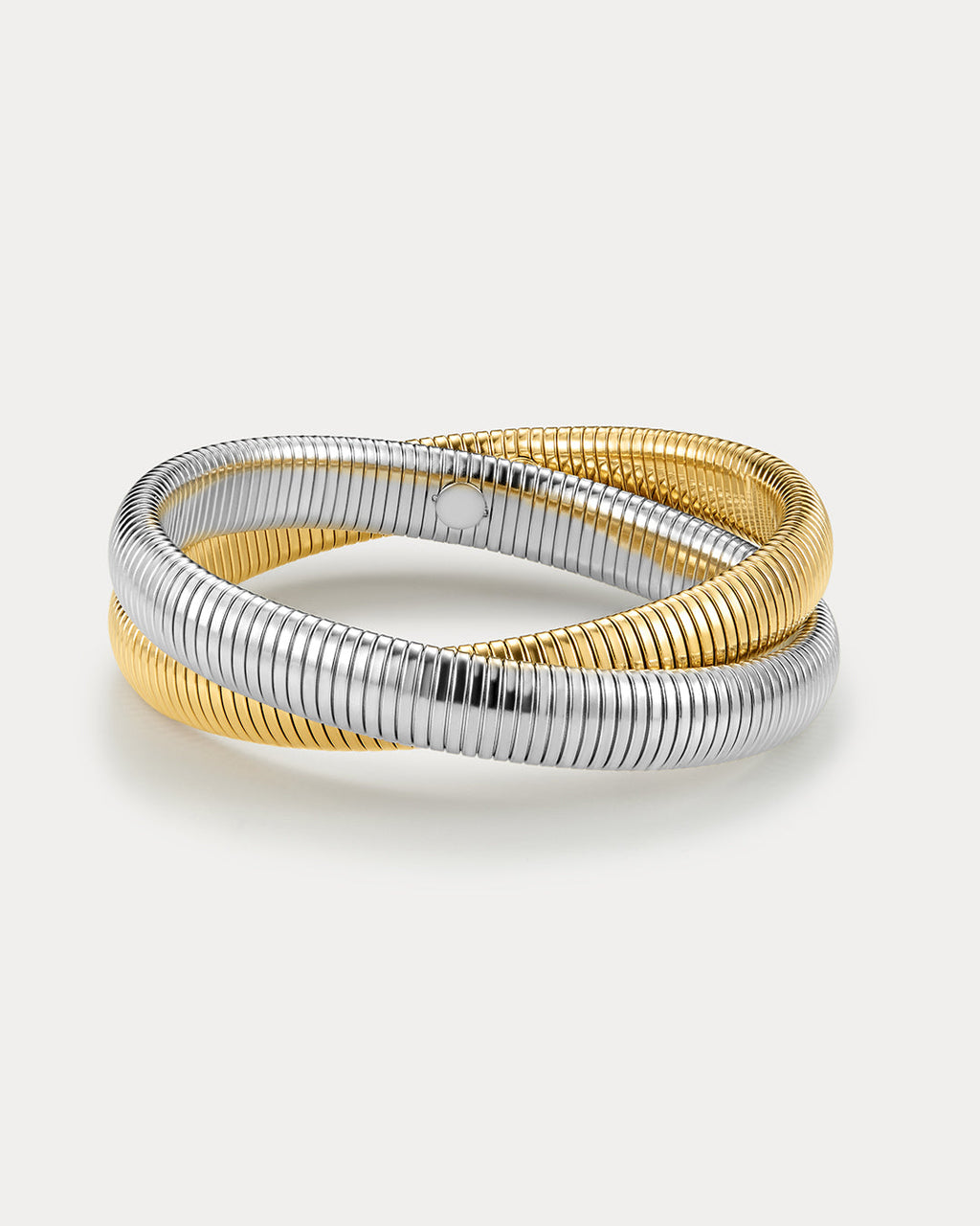 Two Tone Flex Snake Chain Bracelet