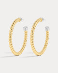 XL Sierra Rope Hoops - Gold