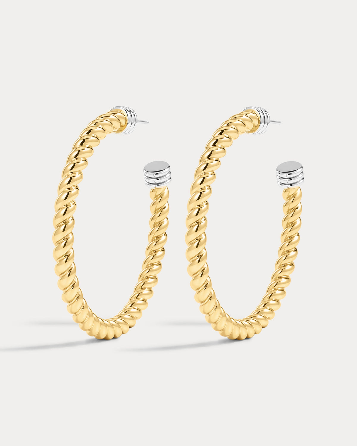 XL Sierra Rope Hoops - Gold