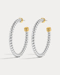 XL Sierra Rope Hoops - Silver