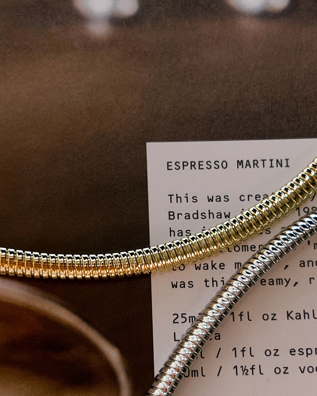 Mini Flex Snake Chain Necklace - Silver — alternate angle