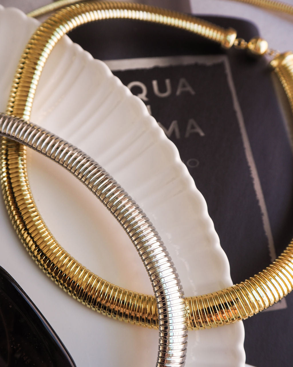 Flex Snake Chain Necklace - Gold — alternate view 2