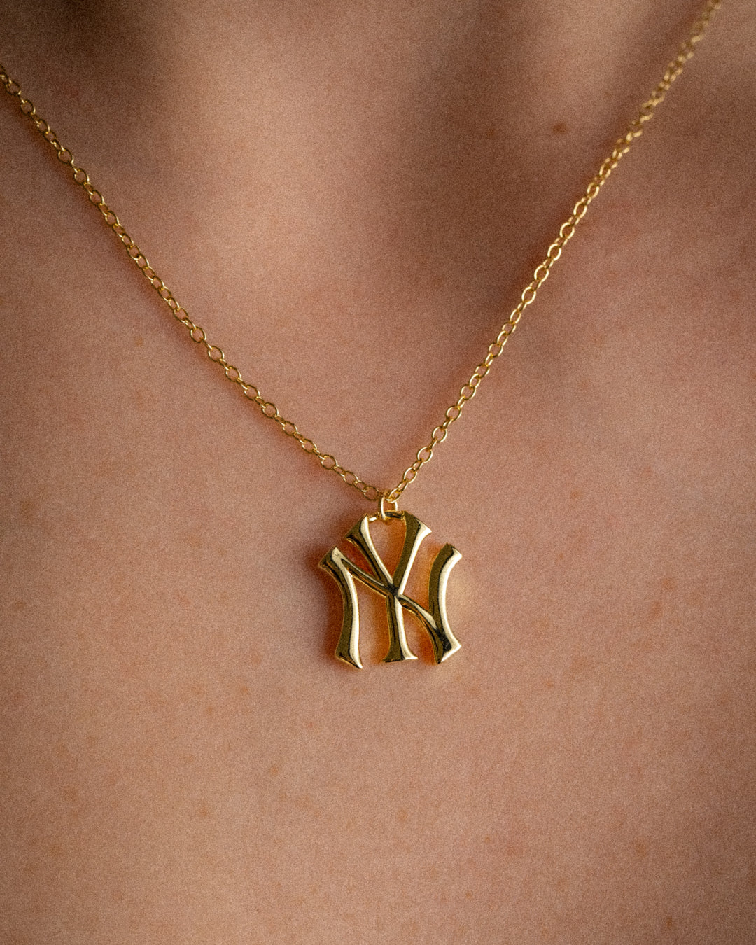MLB Logo Charm Necklace — detail view