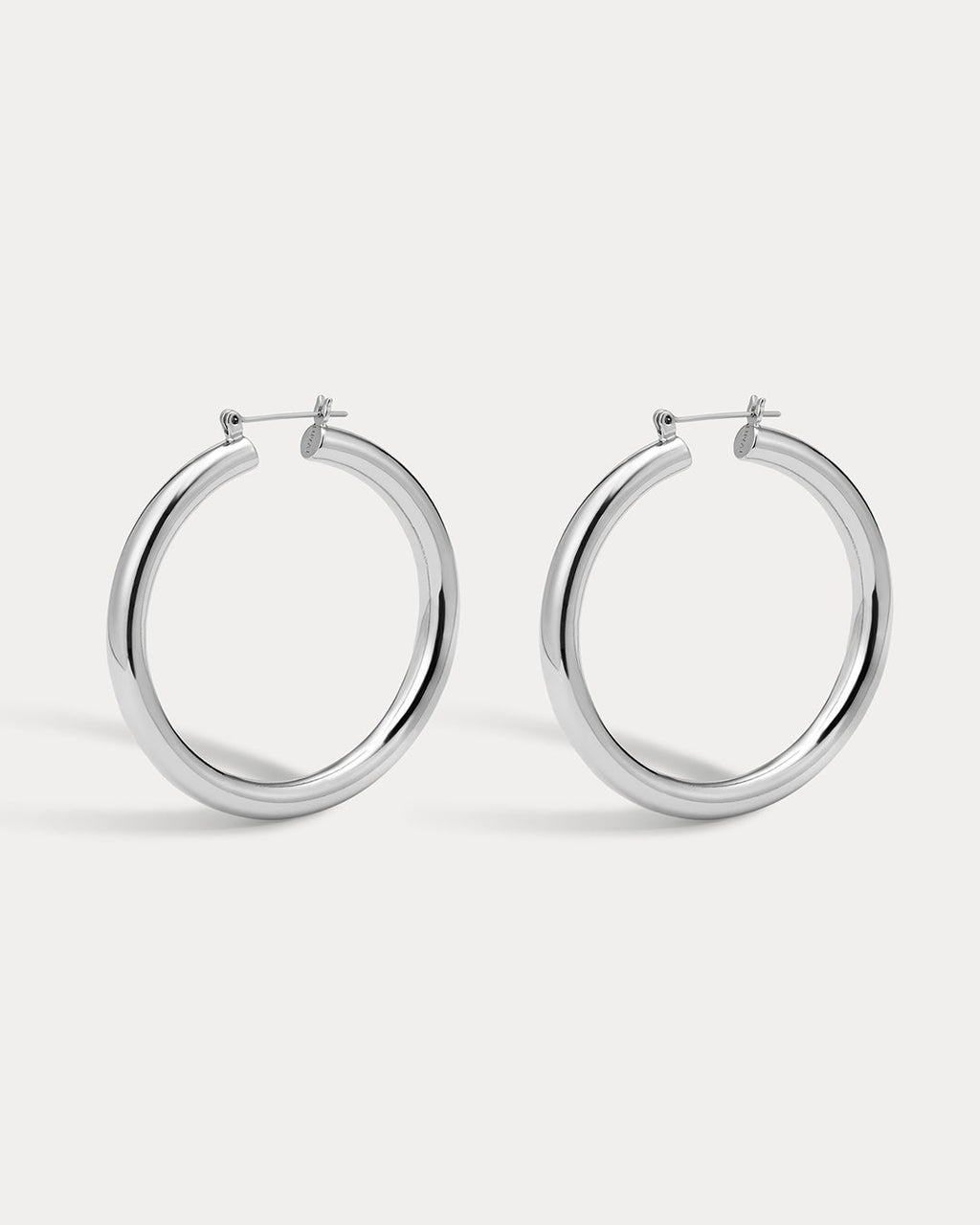 Amalfi Tube Hoops - Silver