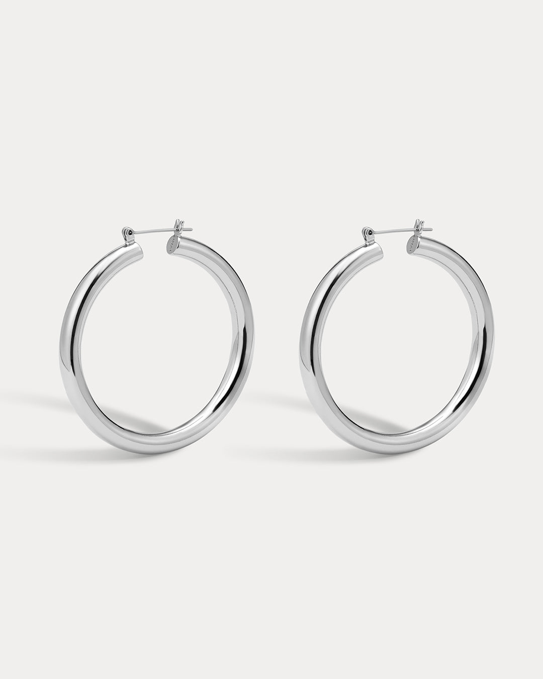 Amalfi Tube Hoops - Silver