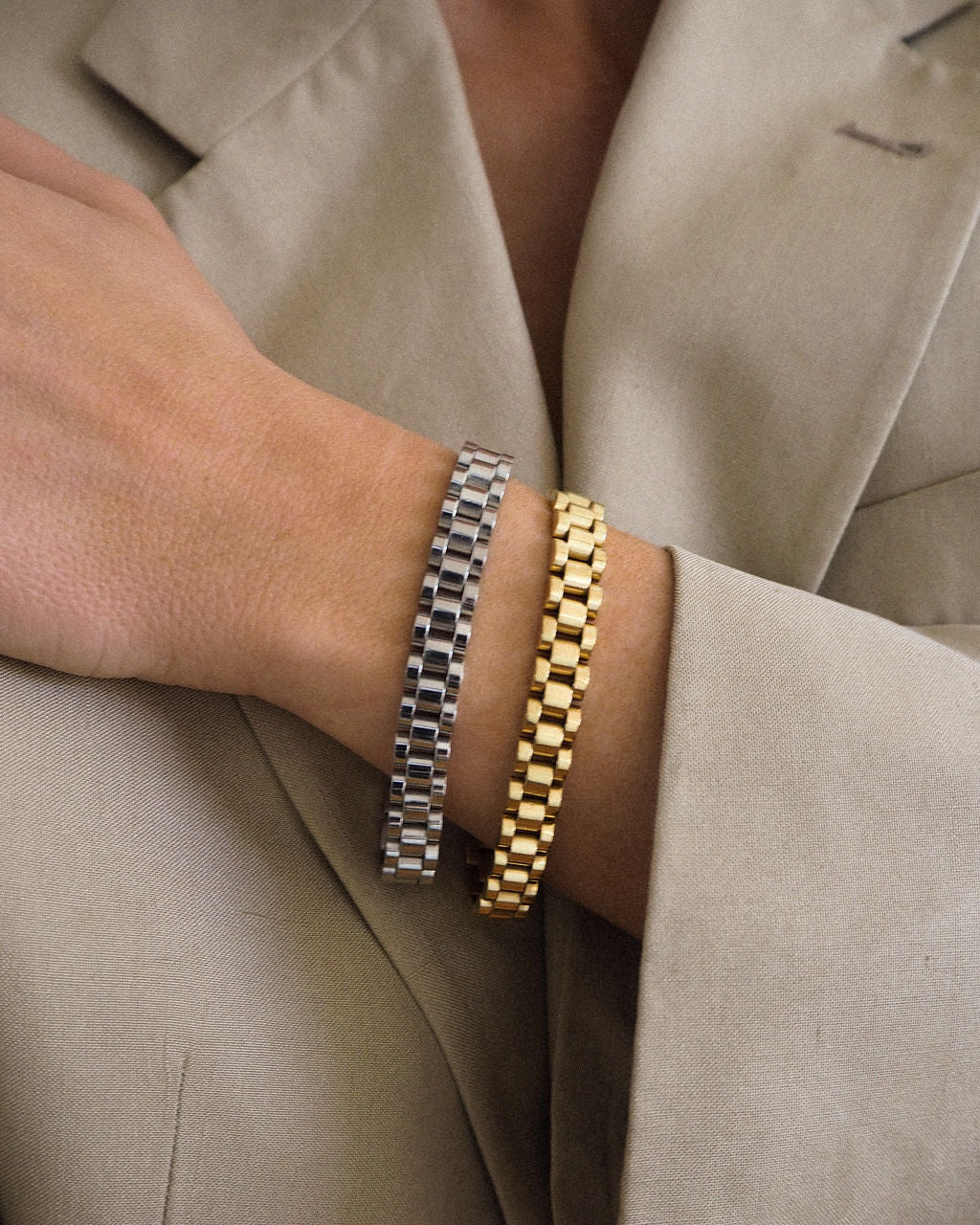 Timepiece Bracelet - Gold — another angle 2