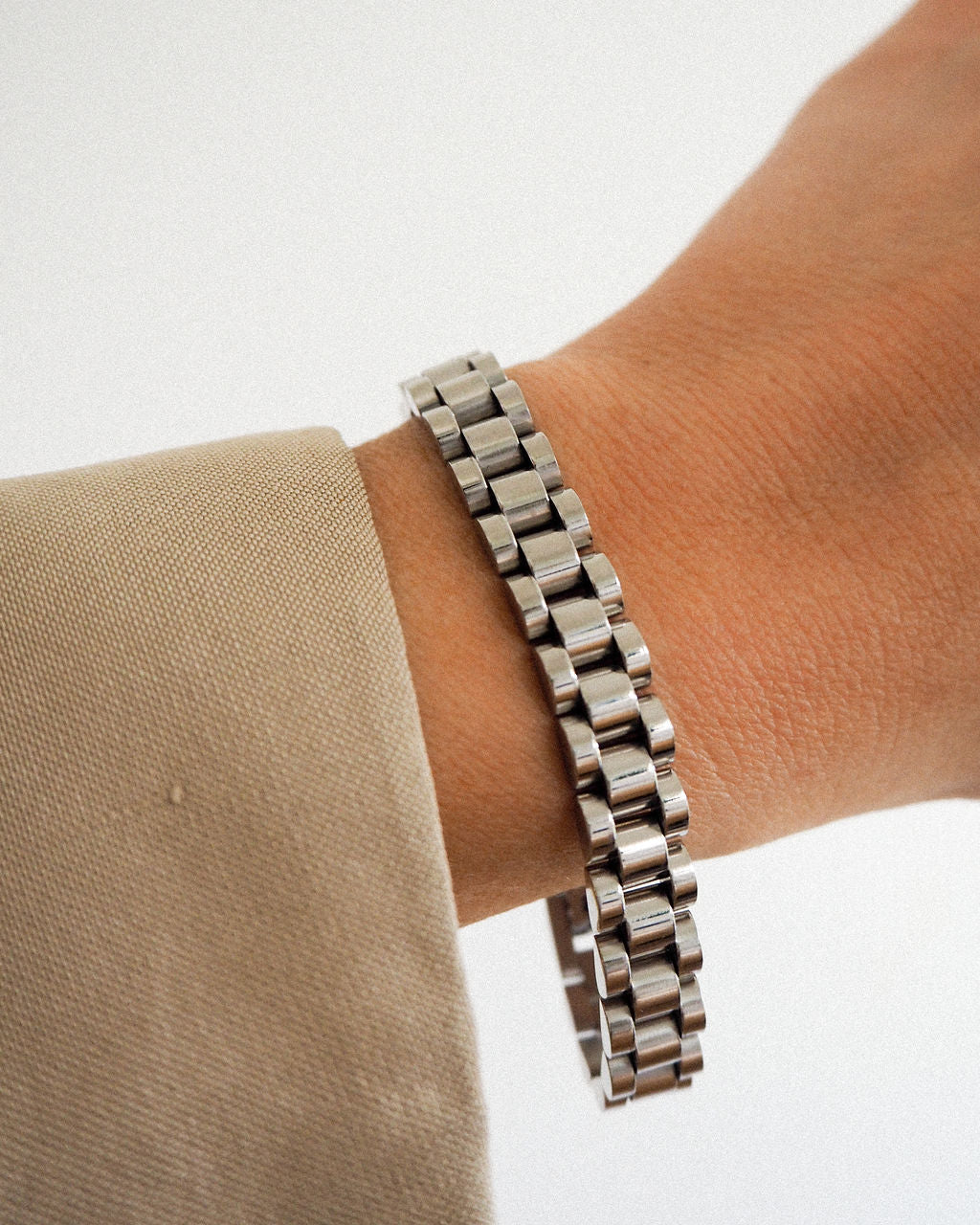 Timepiece Bracelet - Silver — another angle 2