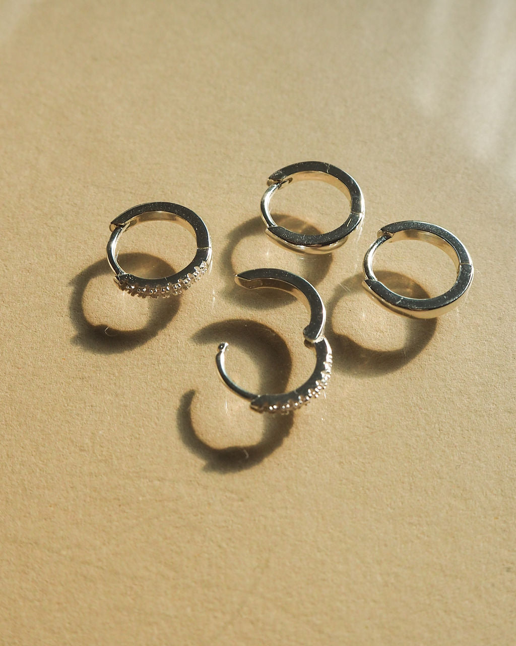 Sorrento Huggies - Silver - Earrings — alternate view