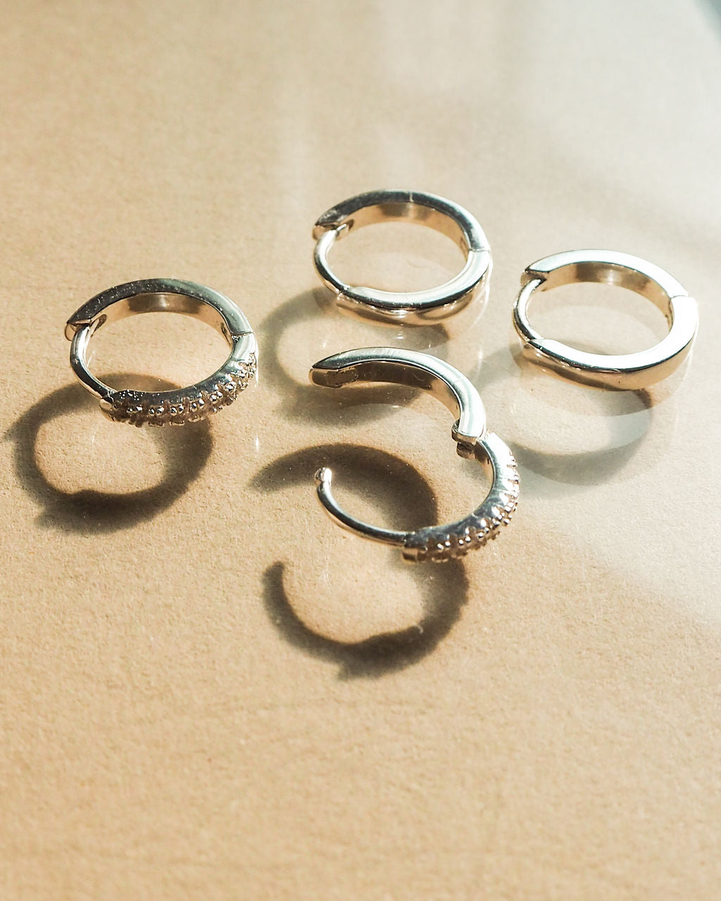 Sorrento Huggies - Silver - Earrings — alternate view 2