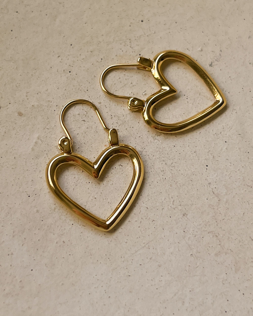 Mini Heartbreaker Hoops - Gold — detail view