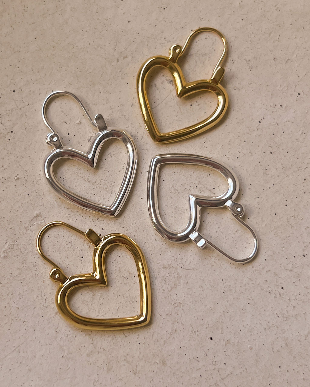 Mini Heartbreaker Hoops - Silver — alternate view 2