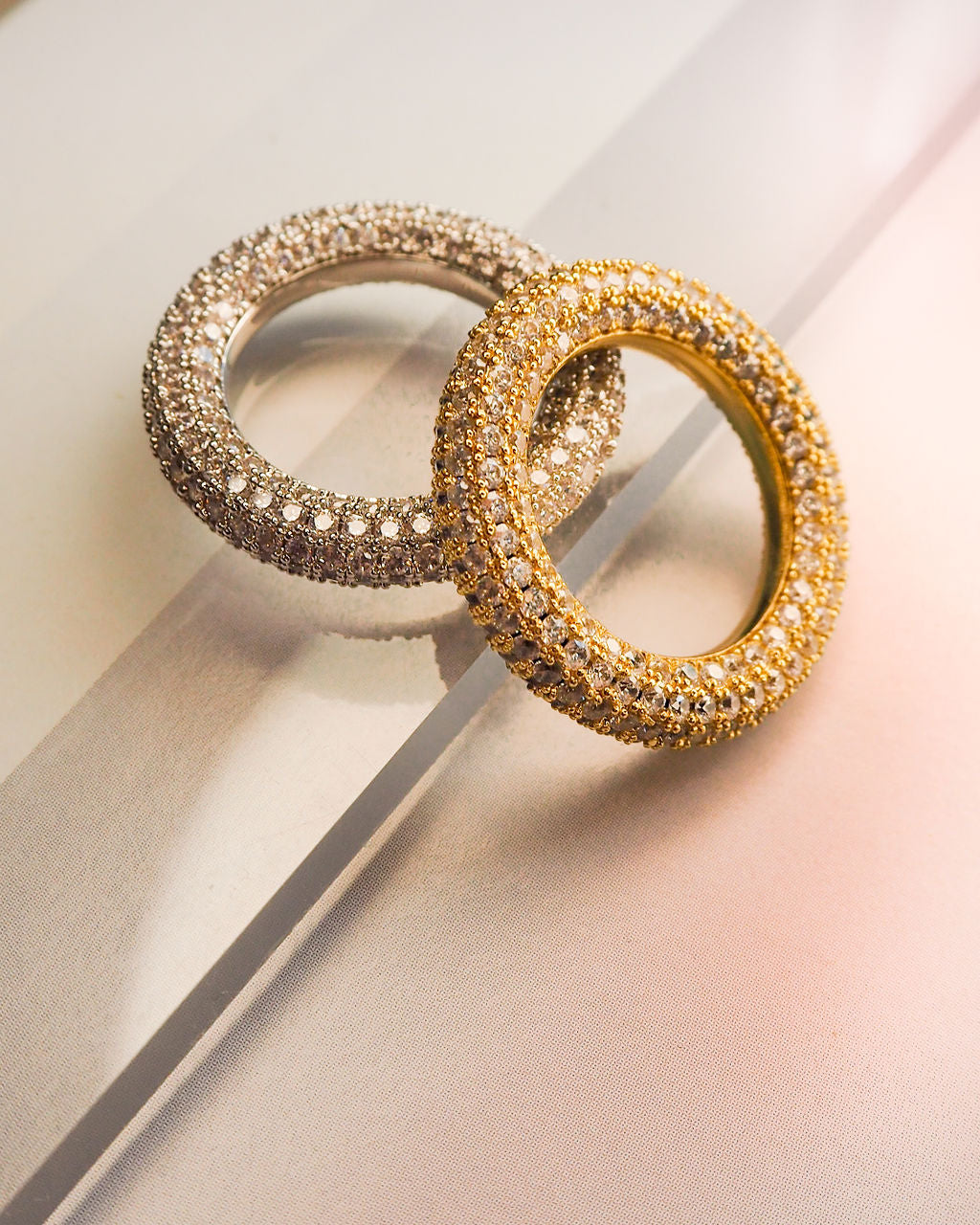 Pavé Amalfi Ring - Silver — another angle