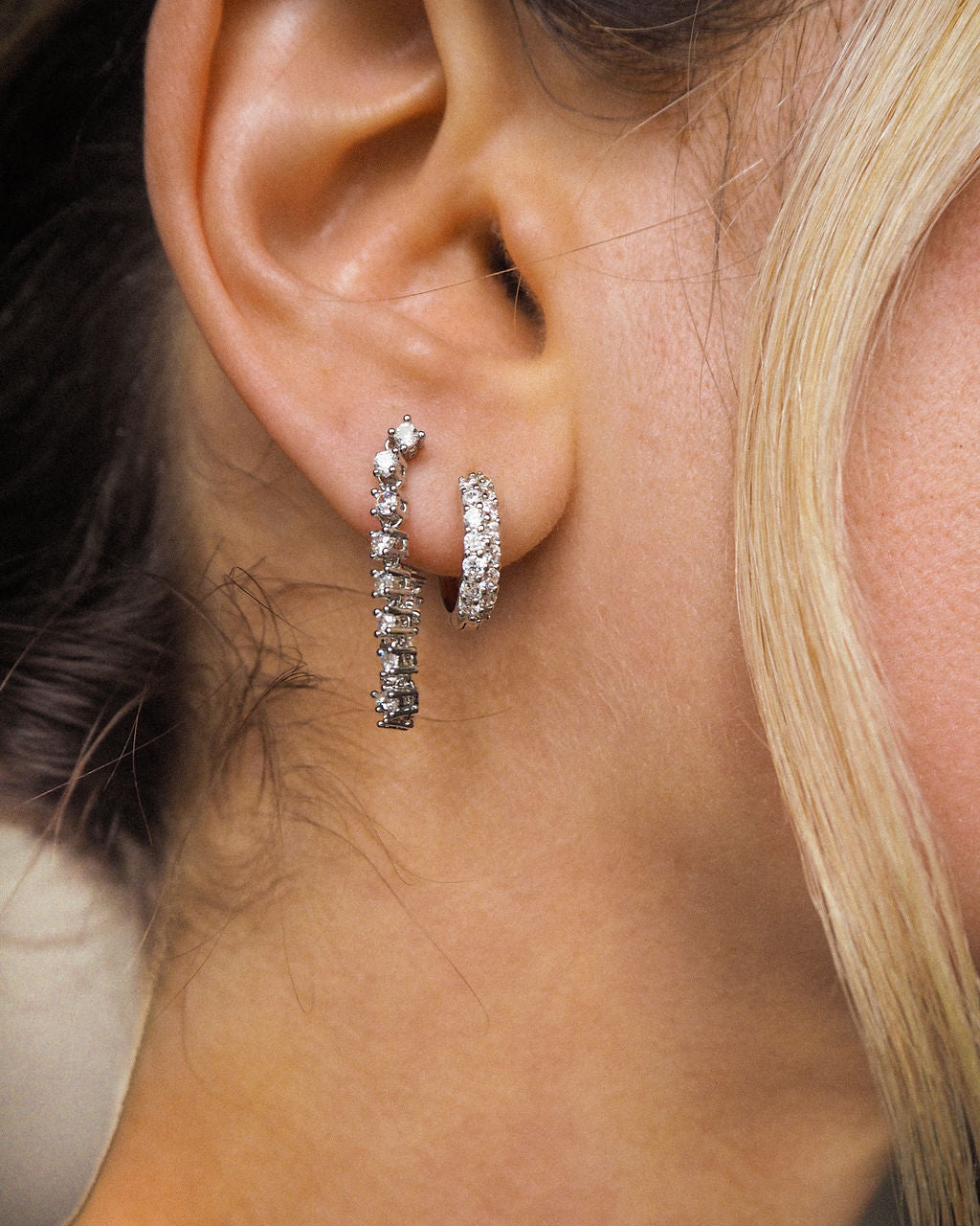 Ballier Chain Studs - Silver — detail view