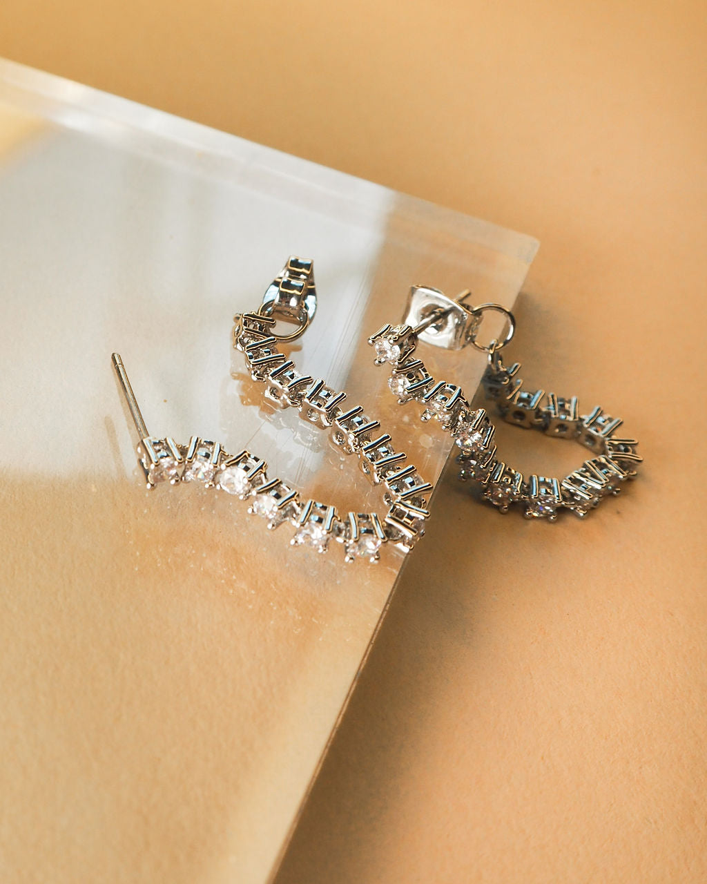 Ballier Chain Studs - Silver — another angle