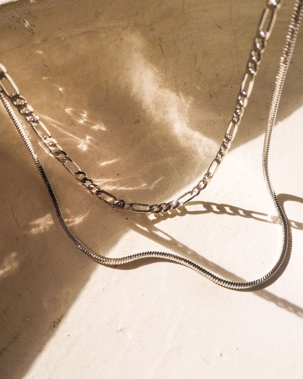 Cecilia Chain Necklace - Silver — another angle