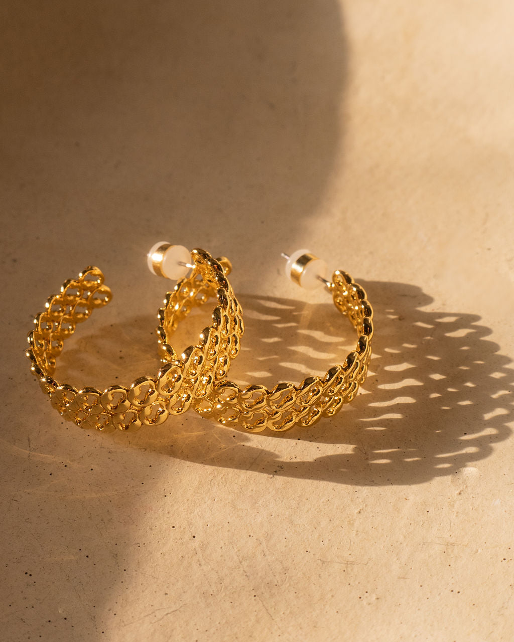Metal Lace Hoops — alternate view 2