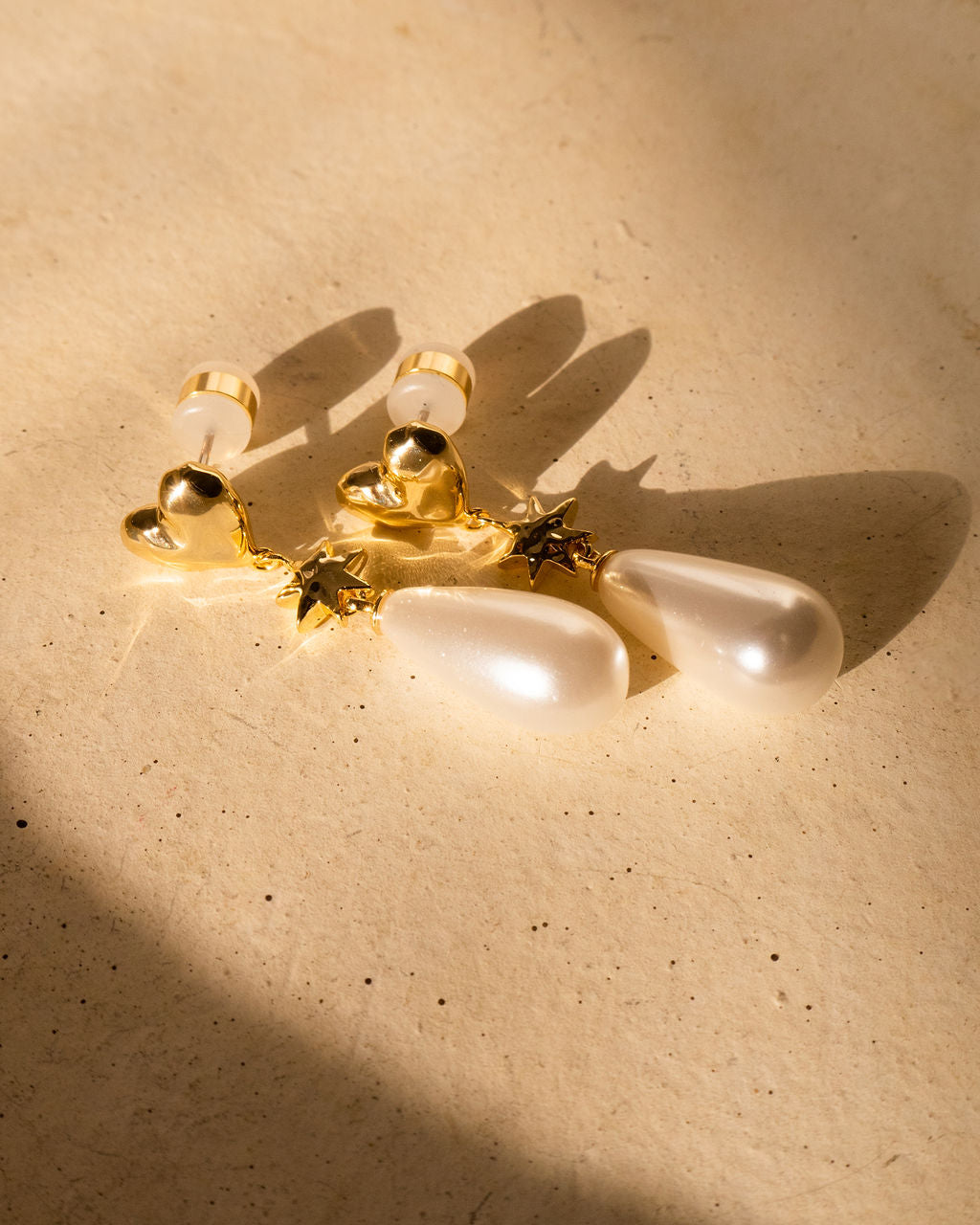 Pearl Star Studs - Earrings — alternate angle