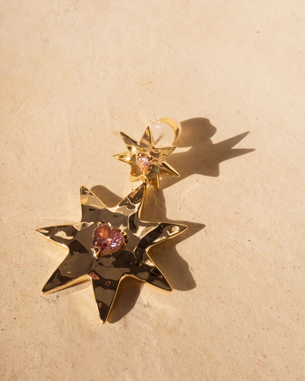 Starry Stud Statement Earrings — detail view 2