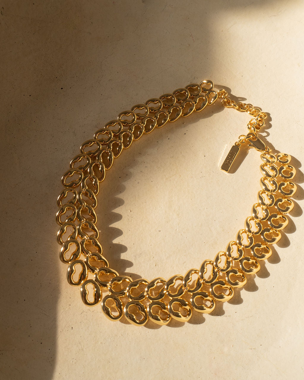 Metal Lace Choker - Necklaces — alternate angle