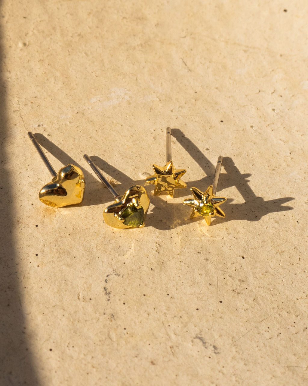 Molten Heart Studs Set - Earrings — detail view 2