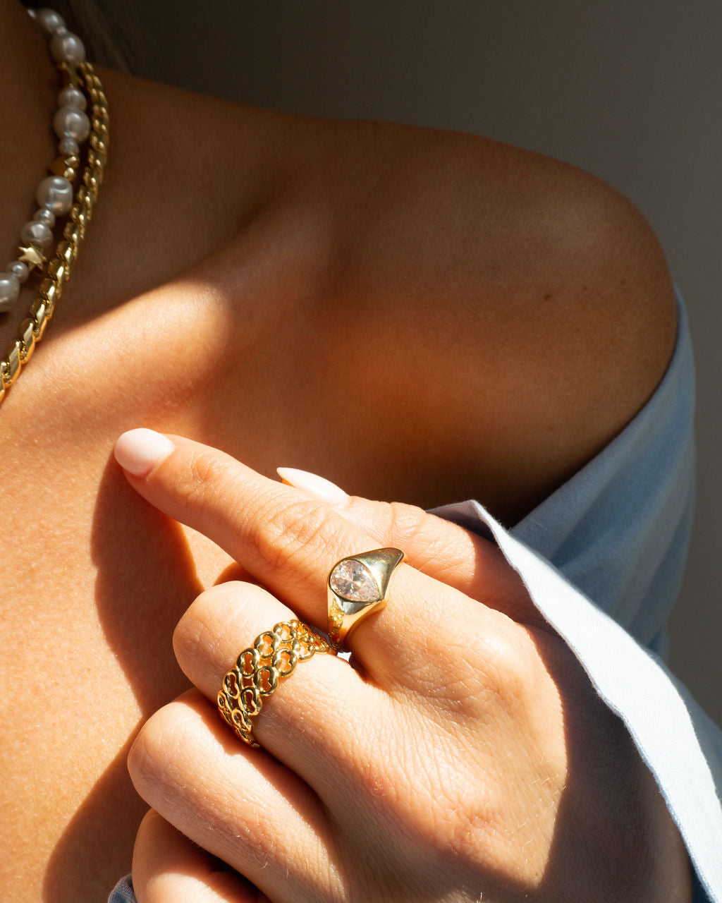 Poire Bezel Ring — alternate view 2