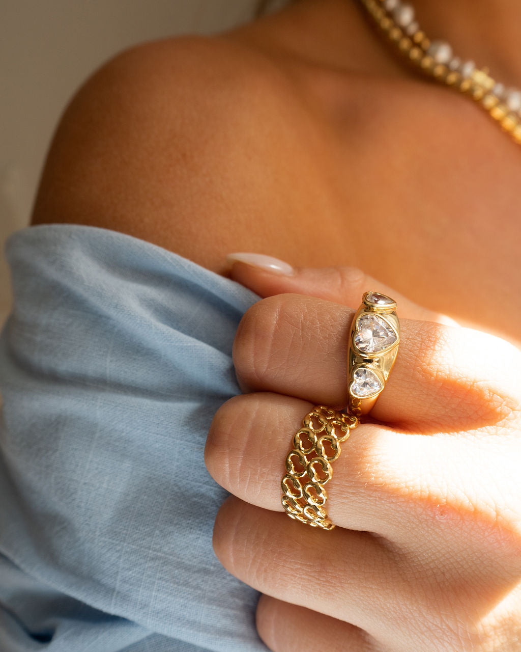 Metal Lace Ring — alternate angle 2