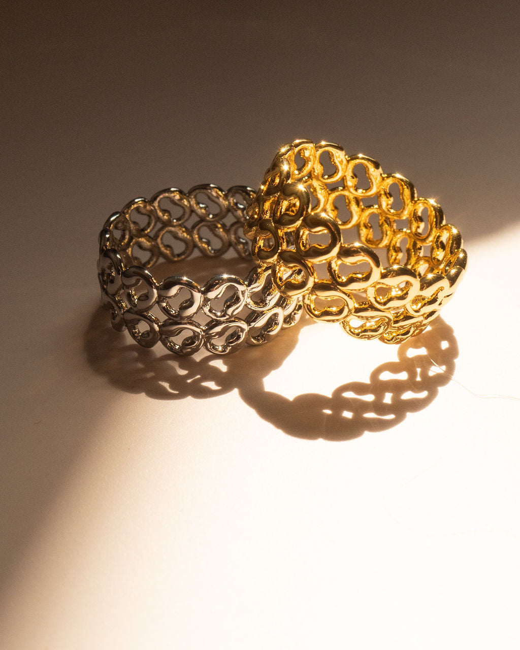 Metal Lace Ring — another angle