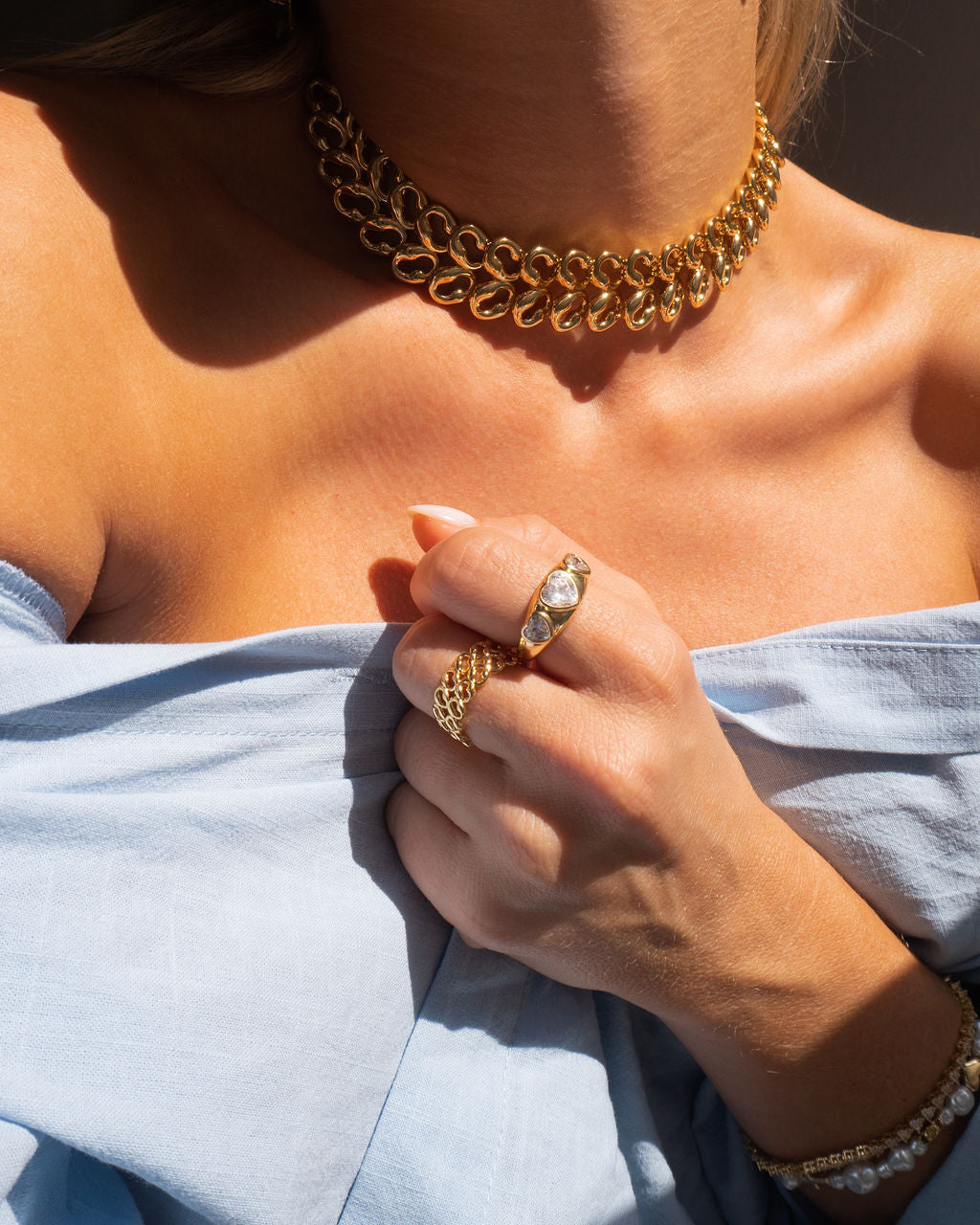 Bezel Heart Signet Ring — alternate view 2